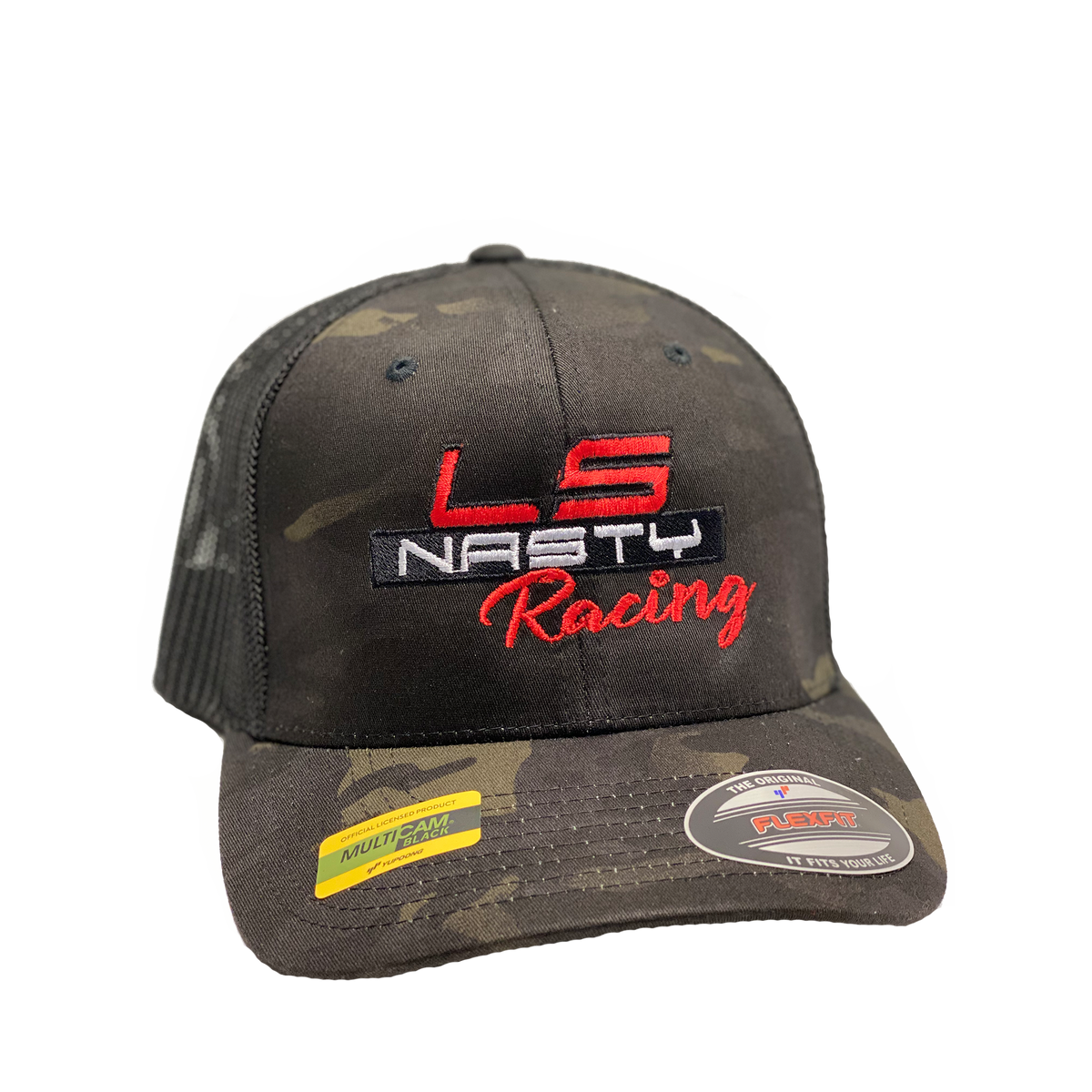 Camo Racing Fitted Hat